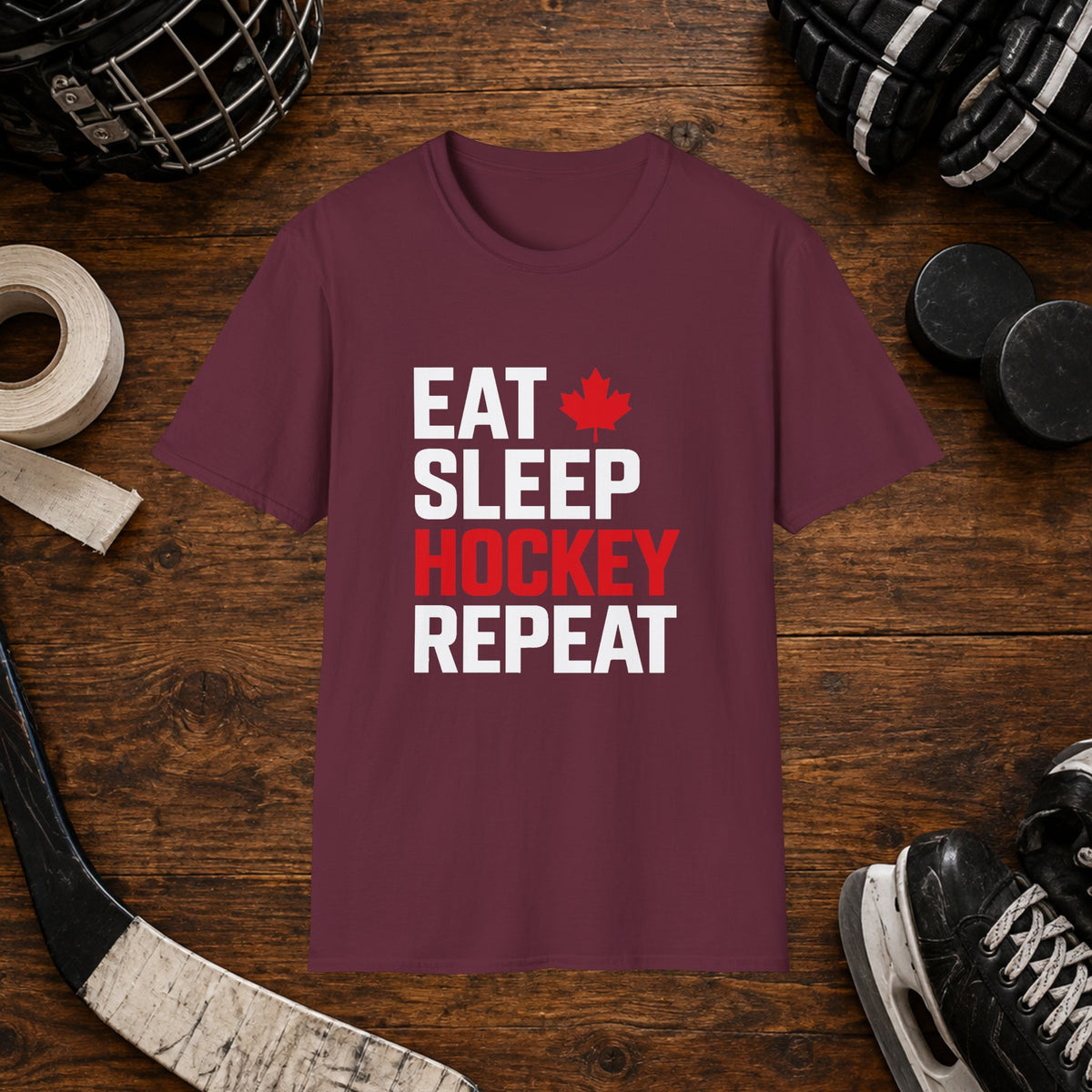 Eat Sleep Hockey Repeat T-Shirt