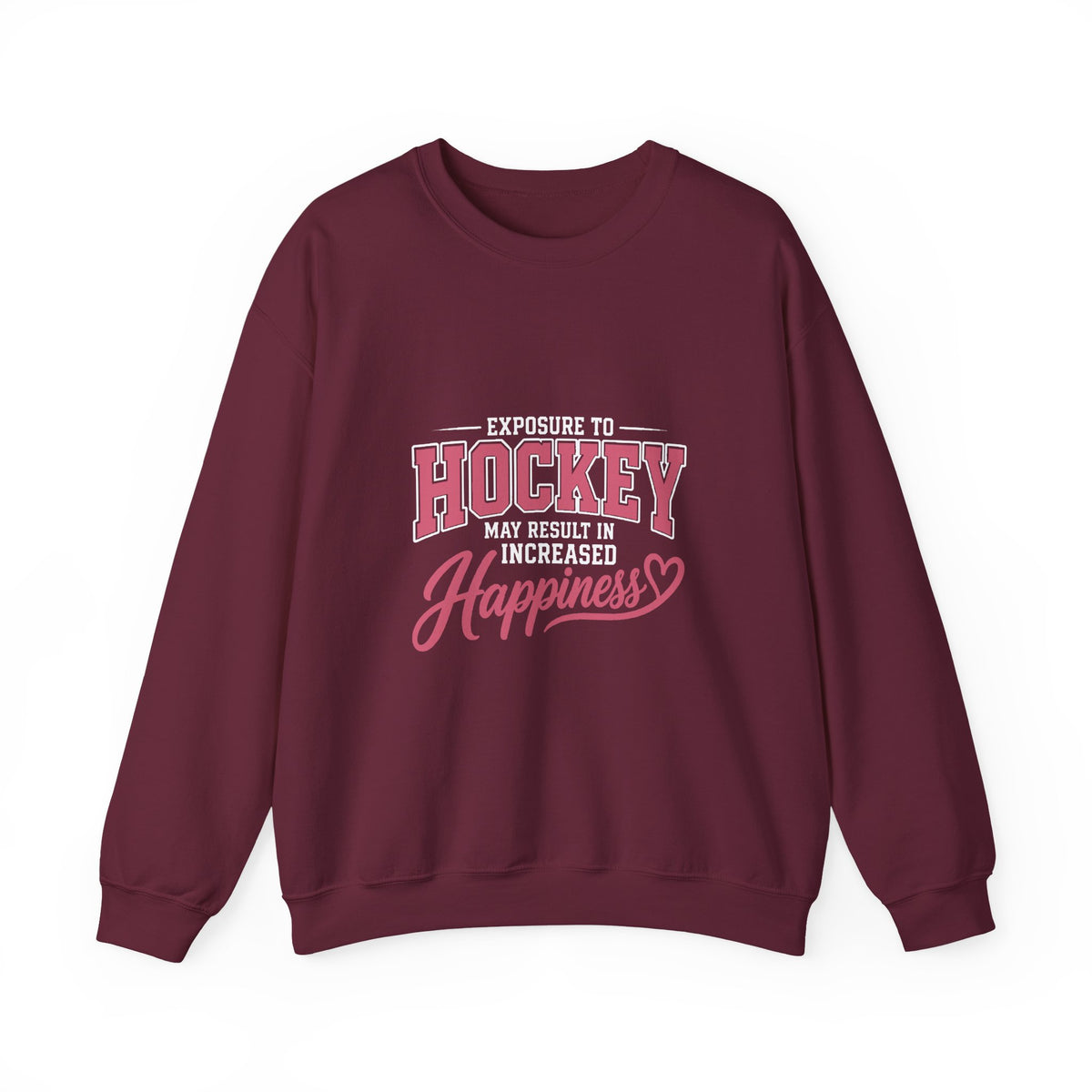 Hockey Happiness Crewneck Sweatshirt for Women
