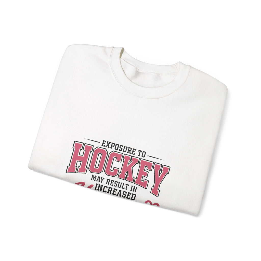 Hockey Happiness Crewneck Sweatshirt for Women