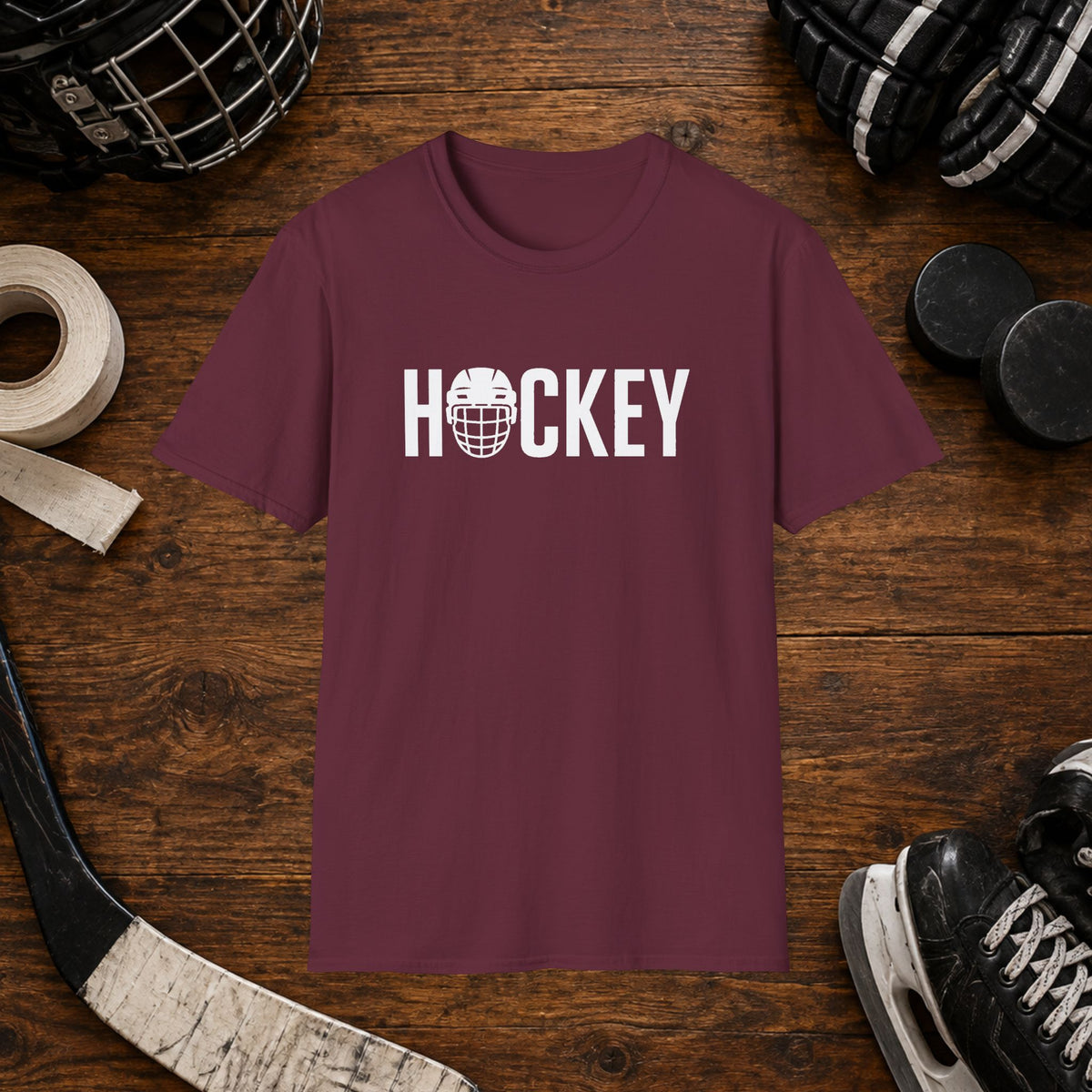 Hockey Helmet Graphic T-Shirt