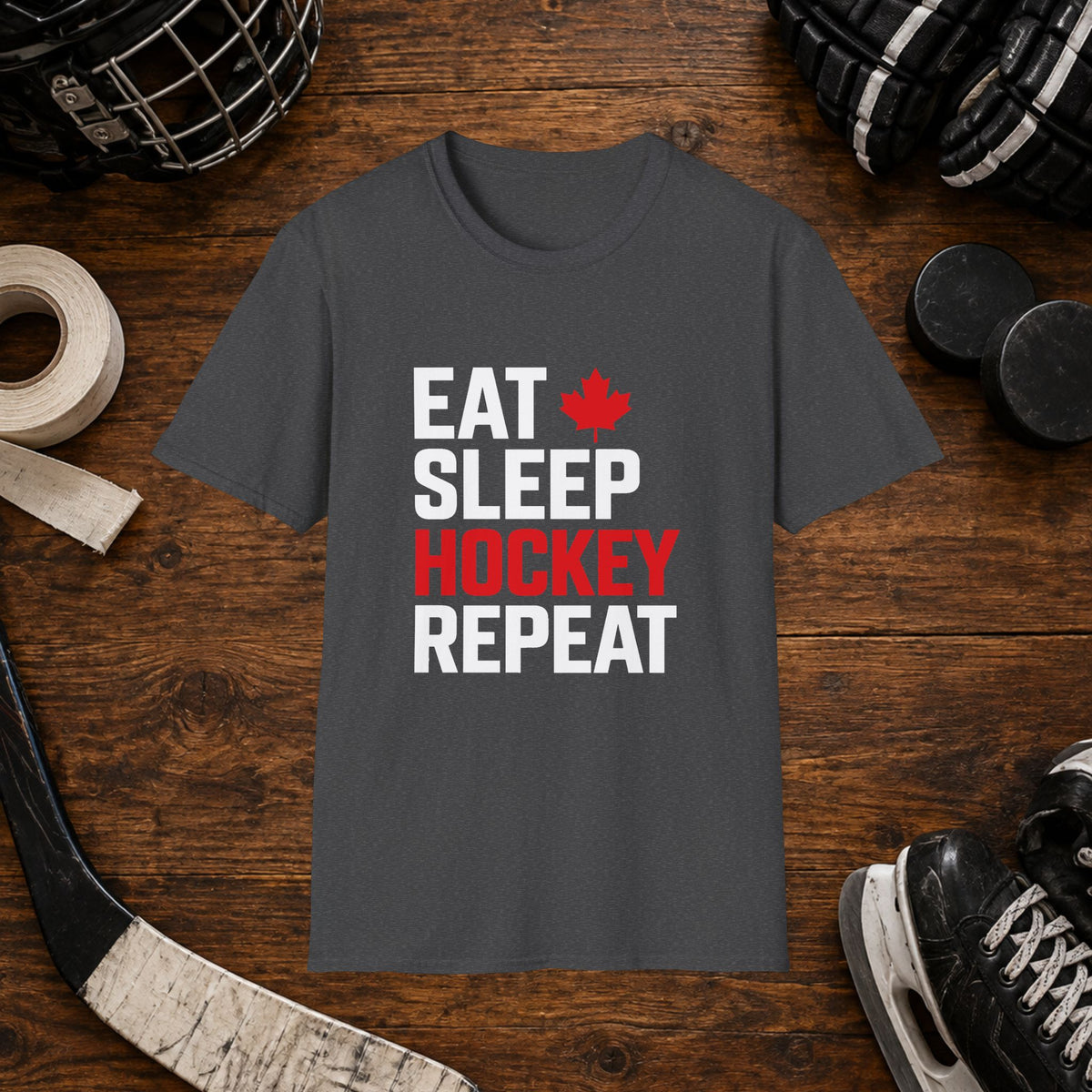 Eat Sleep Hockey Repeat T-Shirt