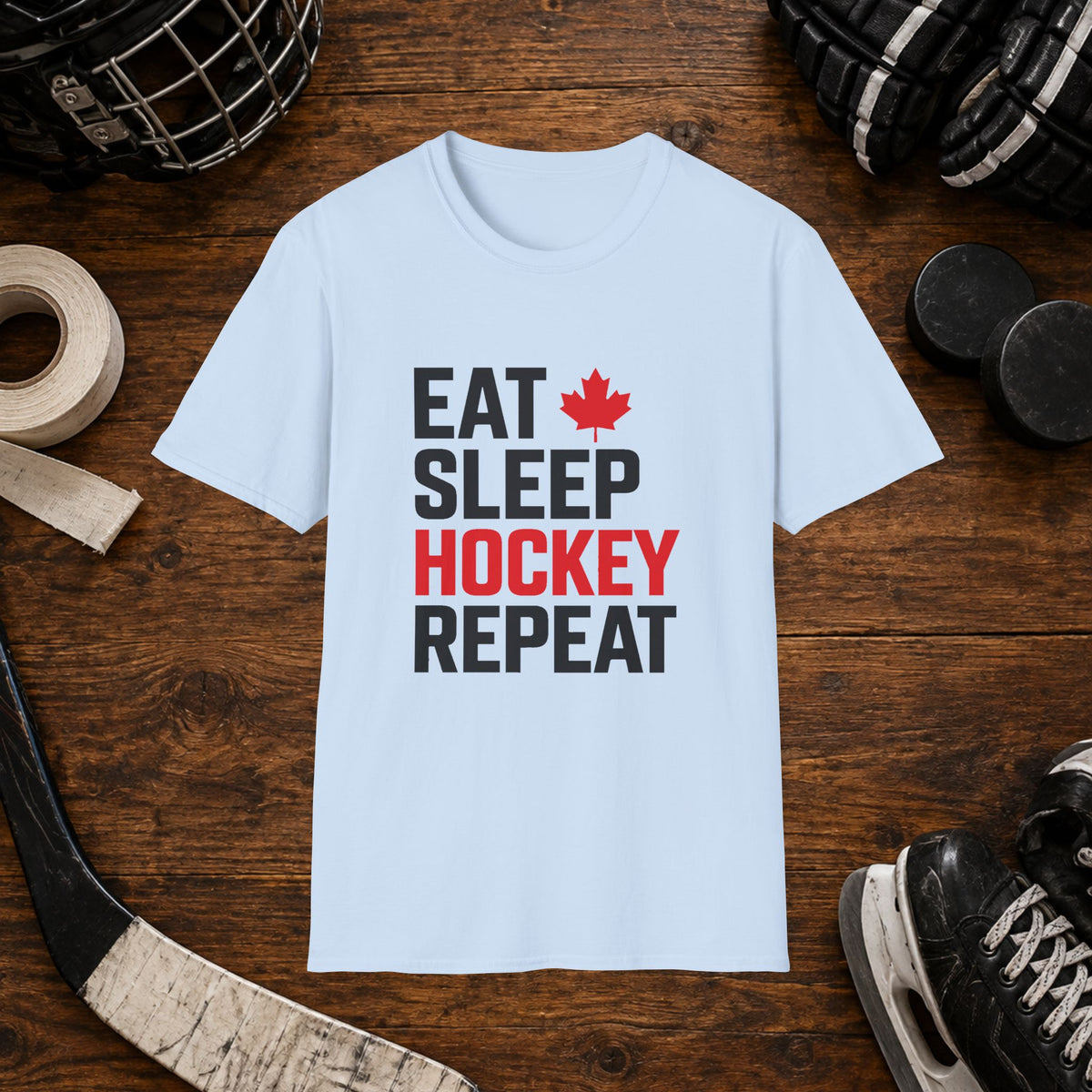 Eat Sleep Hockey Repeat T-Shirt
