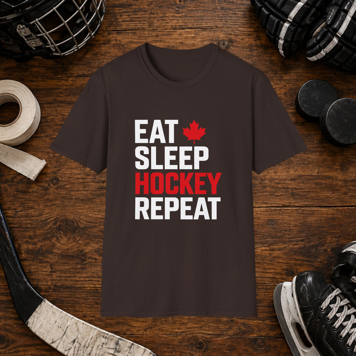 Eat Sleep Hockey Repeat T-Shirt