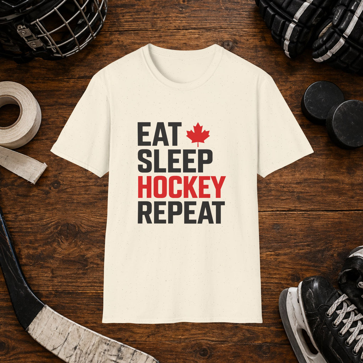 Eat Sleep Hockey Repeat T-Shirt