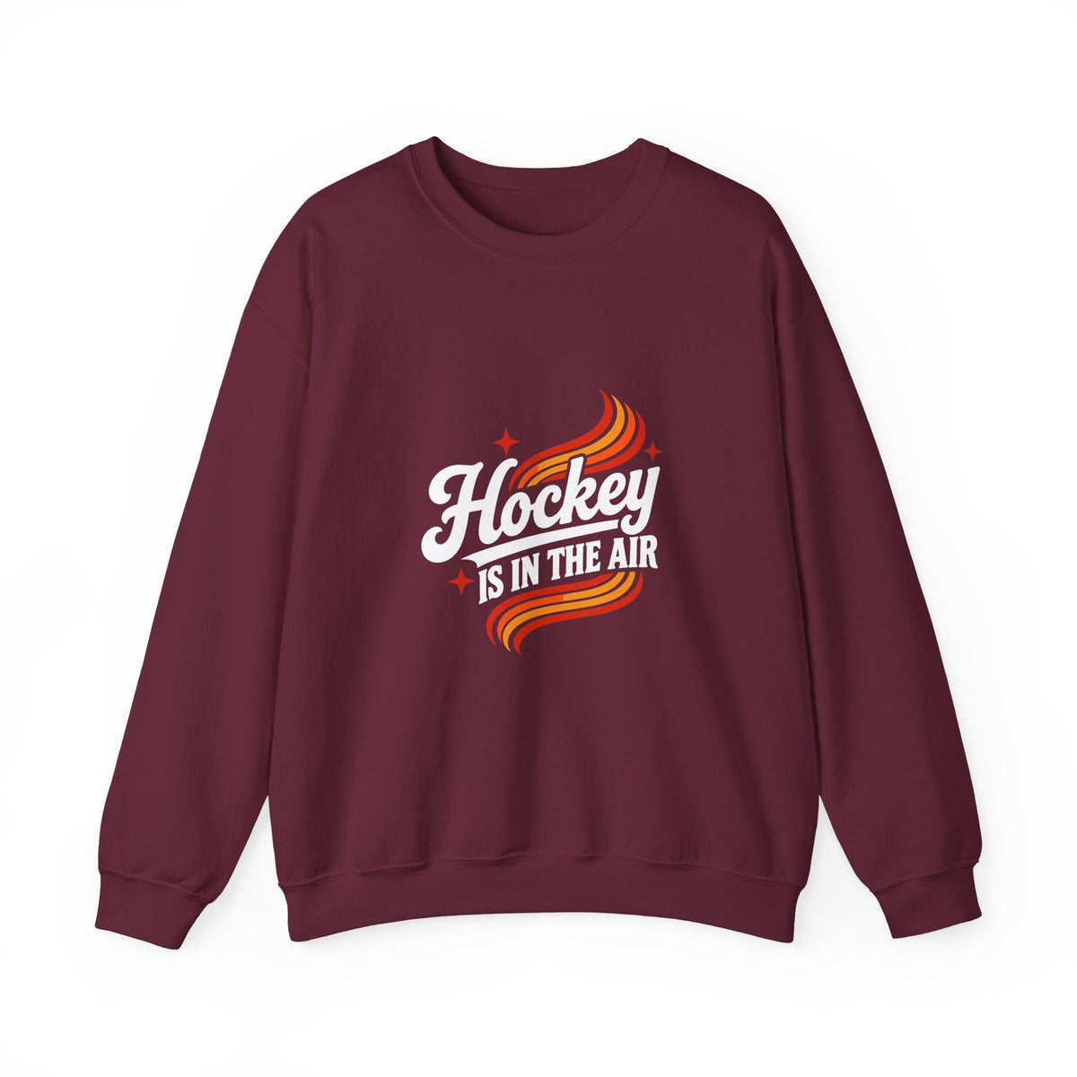 Hockey Is In The Air Retro Hockey Sweatshirt