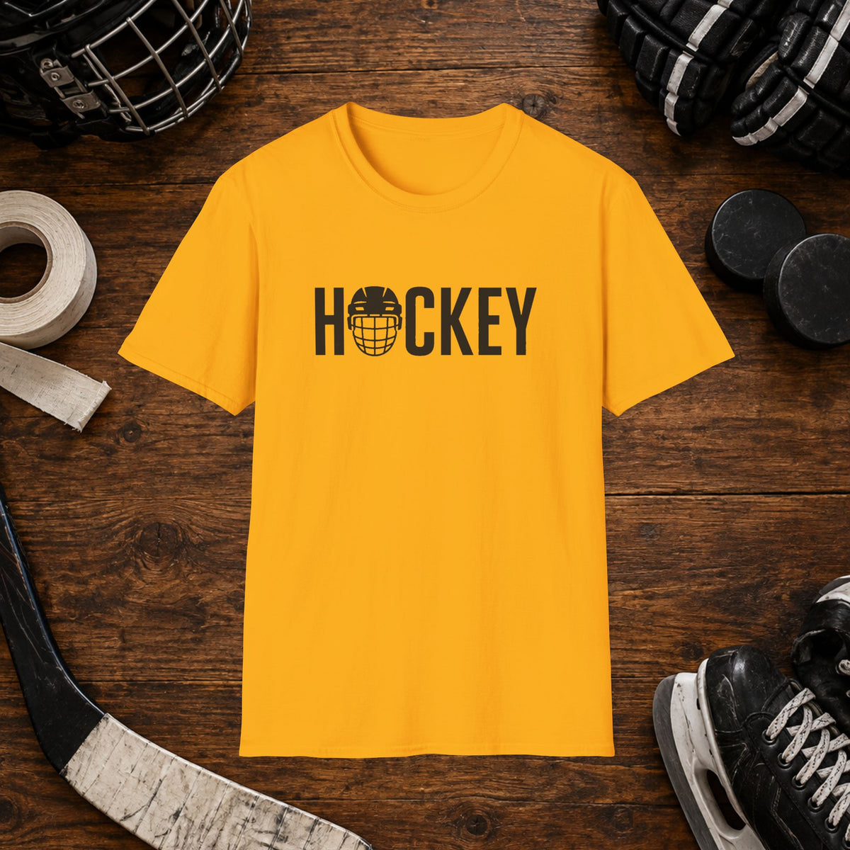 Hockey Helmet Graphic T-Shirt
