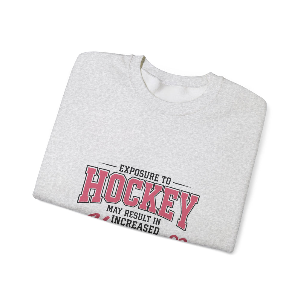 Hockey Happiness Crewneck Sweatshirt for Women
