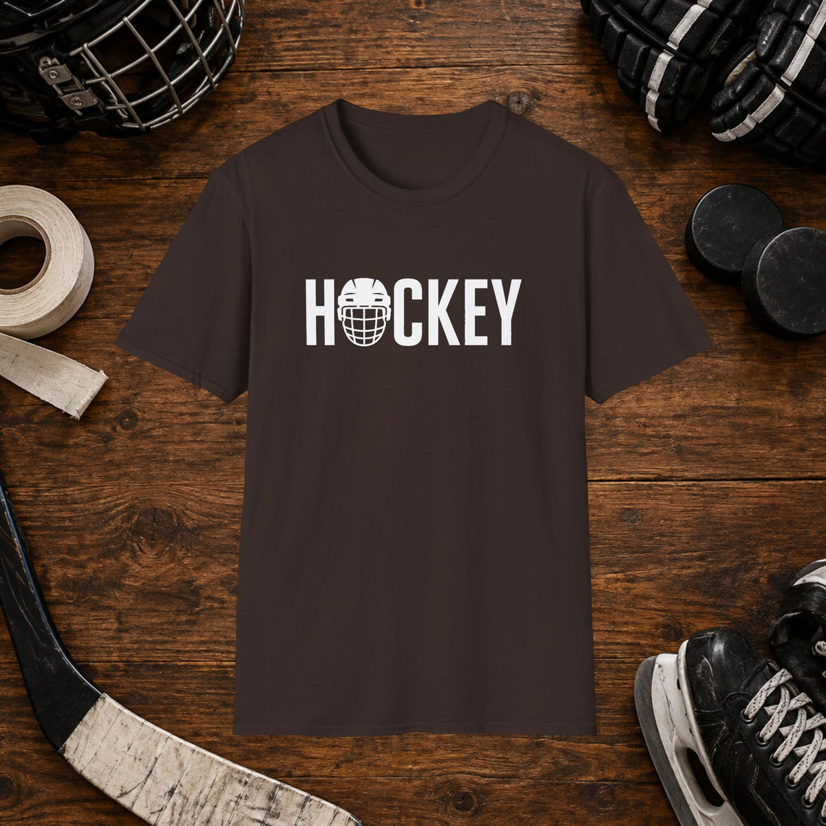 Hockey Helmet Graphic T-Shirt