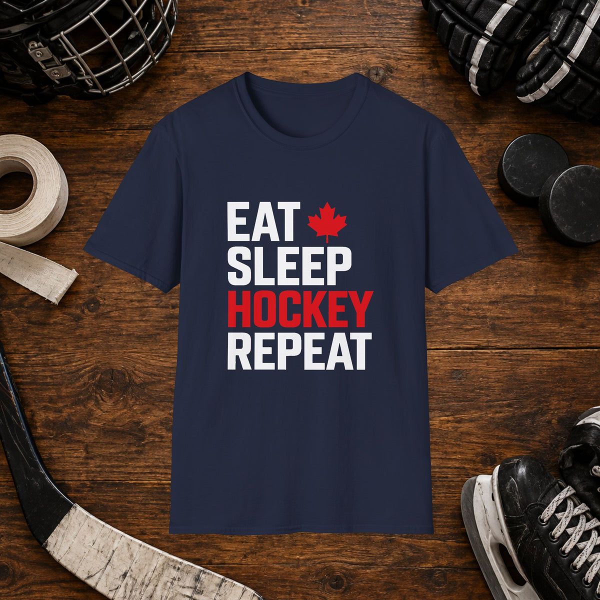 Eat Sleep Hockey Repeat T-Shirt