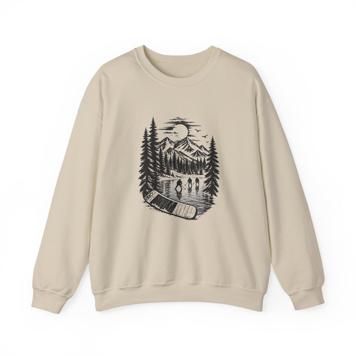 Stick Outdoors Pond Hockey Crewneck Sweatshirt