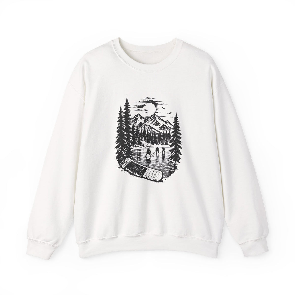 Stick Outdoors Pond Hockey Crewneck Sweatshirt