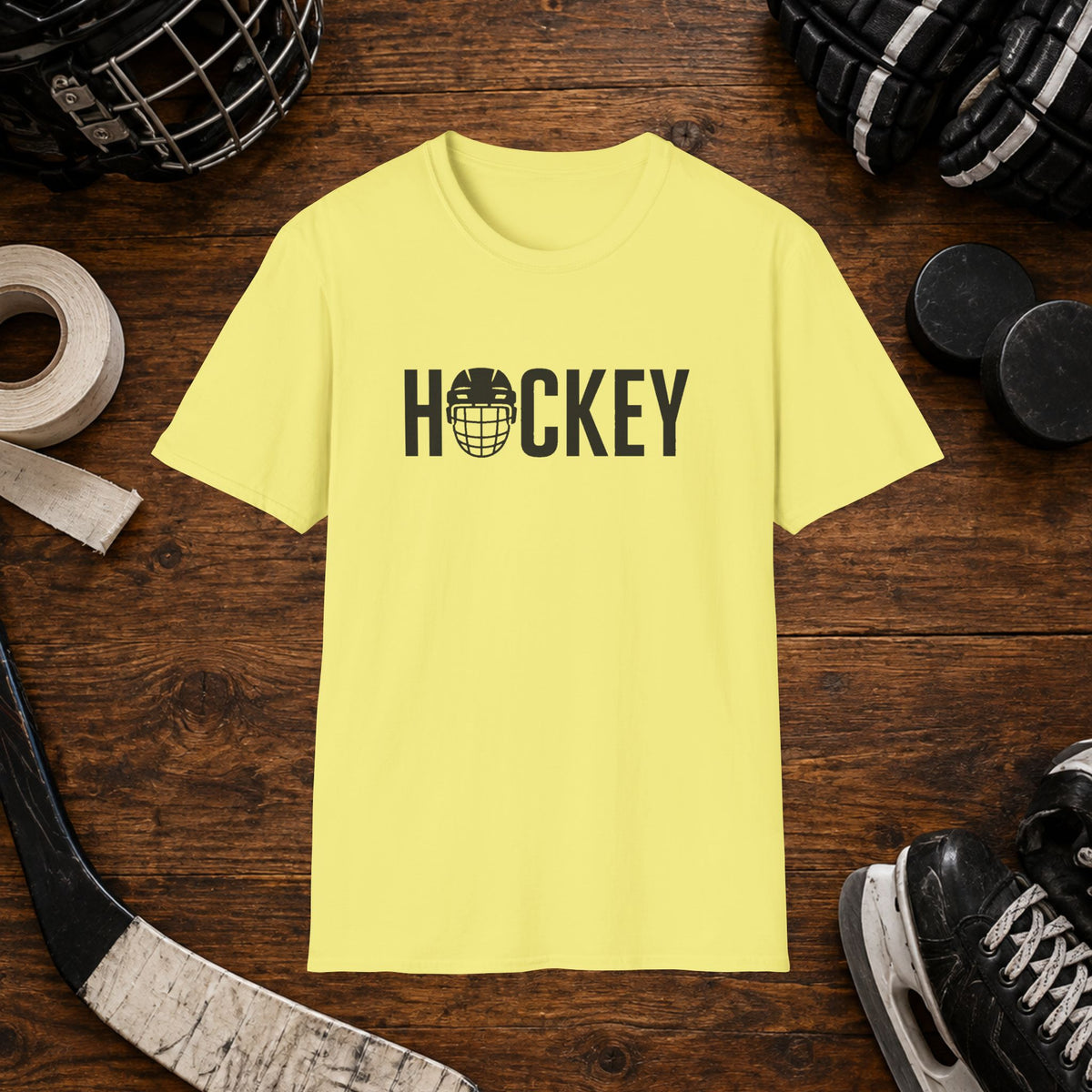 Hockey Helmet Graphic T-Shirt