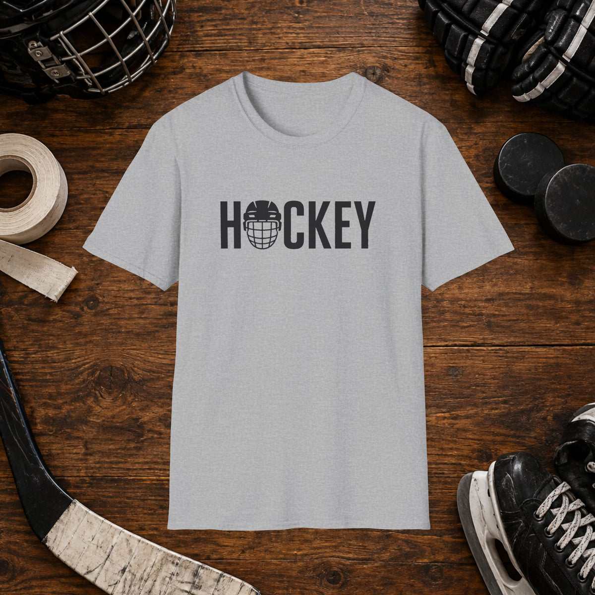 Hockey Helmet Graphic T-Shirt