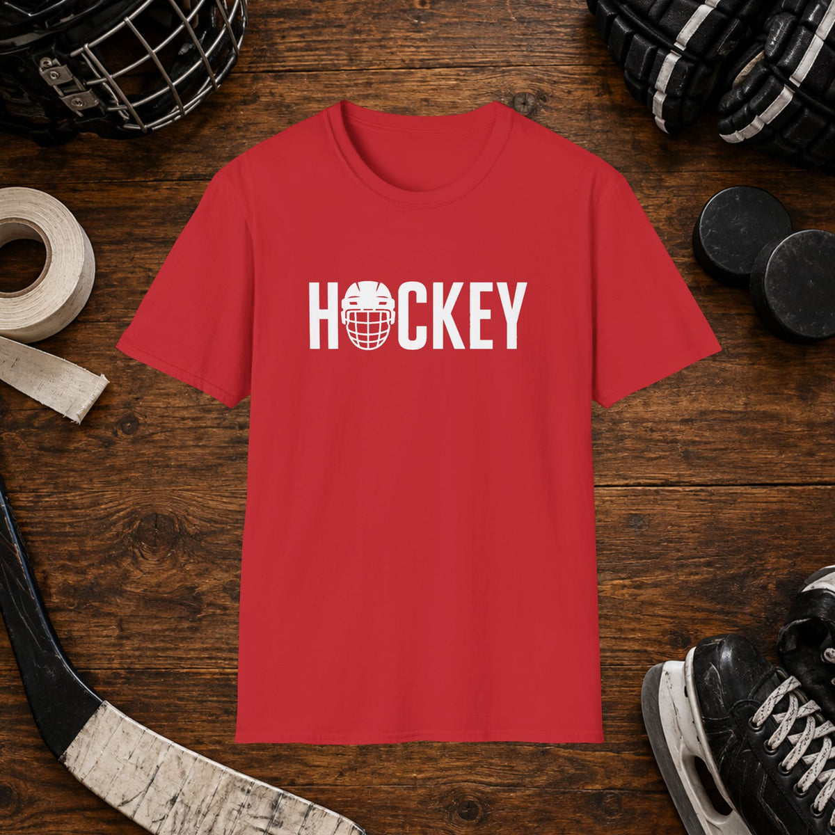 Hockey Helmet Graphic T-Shirt