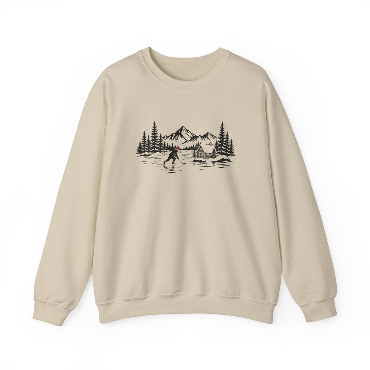 Pond Hockey Red Hat Sweatshirt