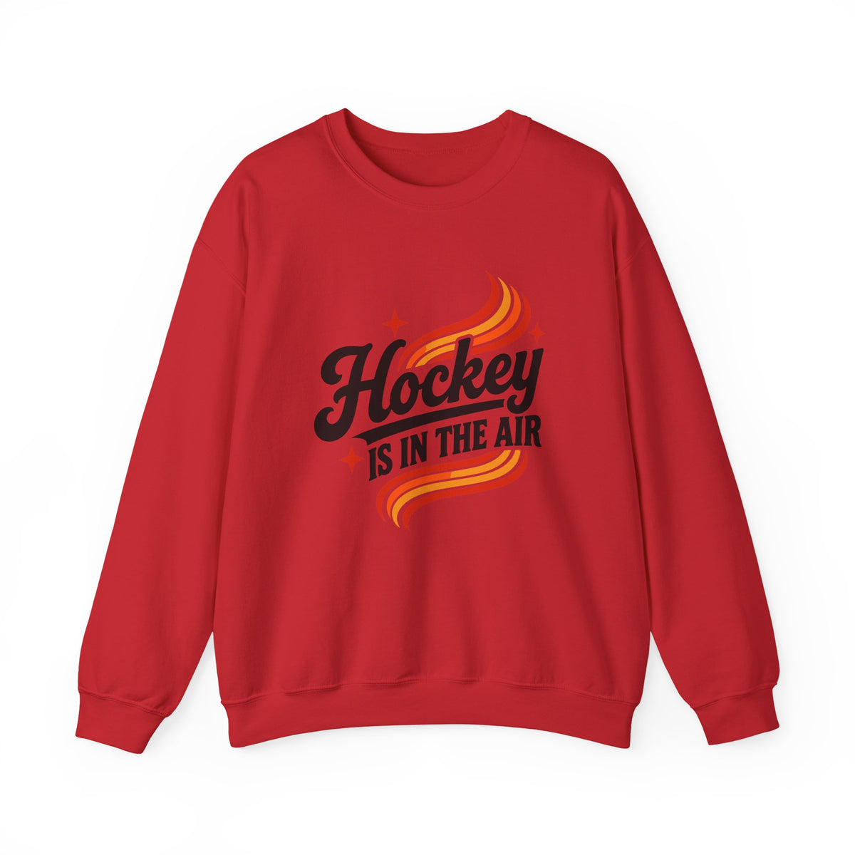 Hockey Is In The Air Retro Hockey Sweatshirt
