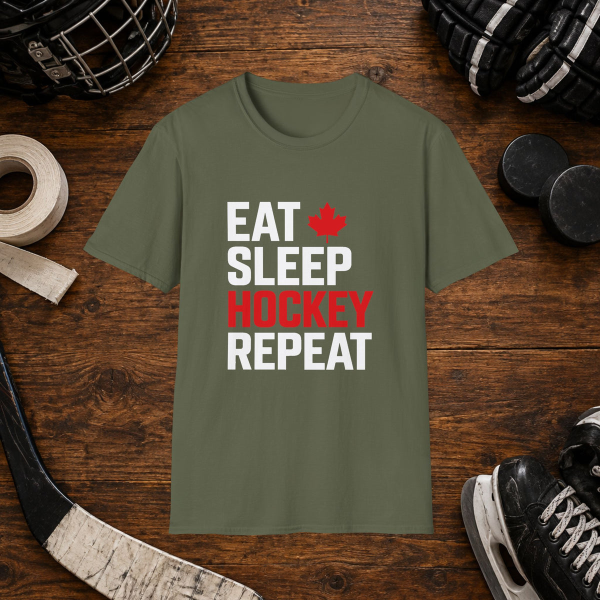 Eat Sleep Hockey Repeat T-Shirt