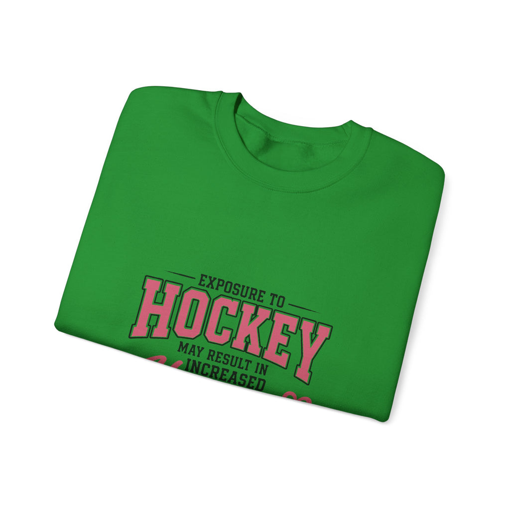 Hockey Happiness Crewneck Sweatshirt for Women