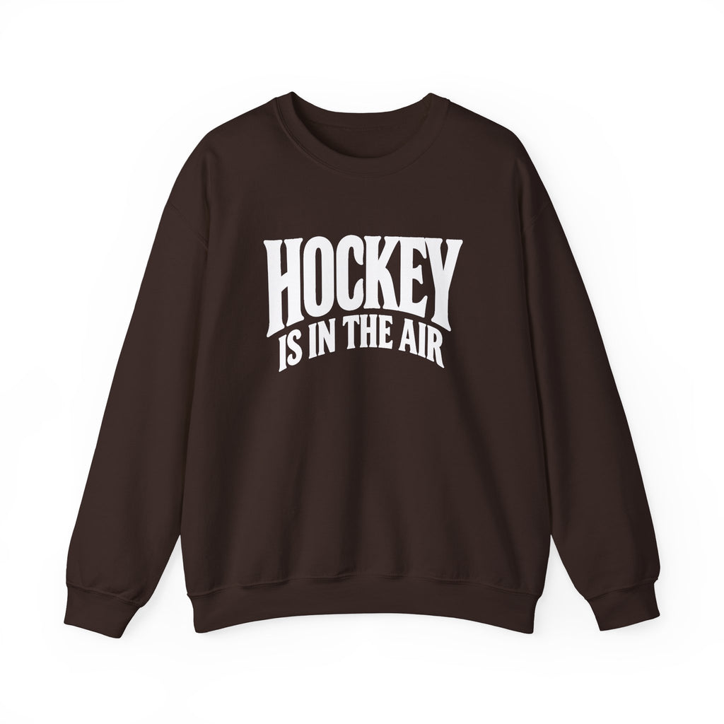 Hockey Is in the Air Unisex Crewneck Sweatshirt