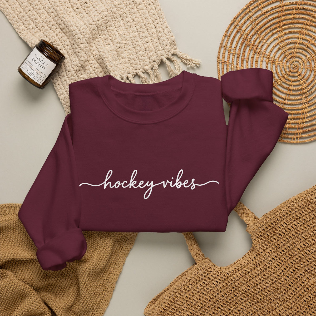 Hockey Vibes Unisex Crewneck Sweatshirt