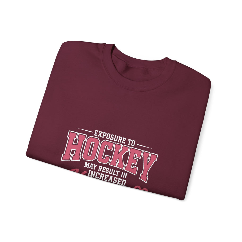 Hockey Happiness Crewneck Sweatshirt for Women