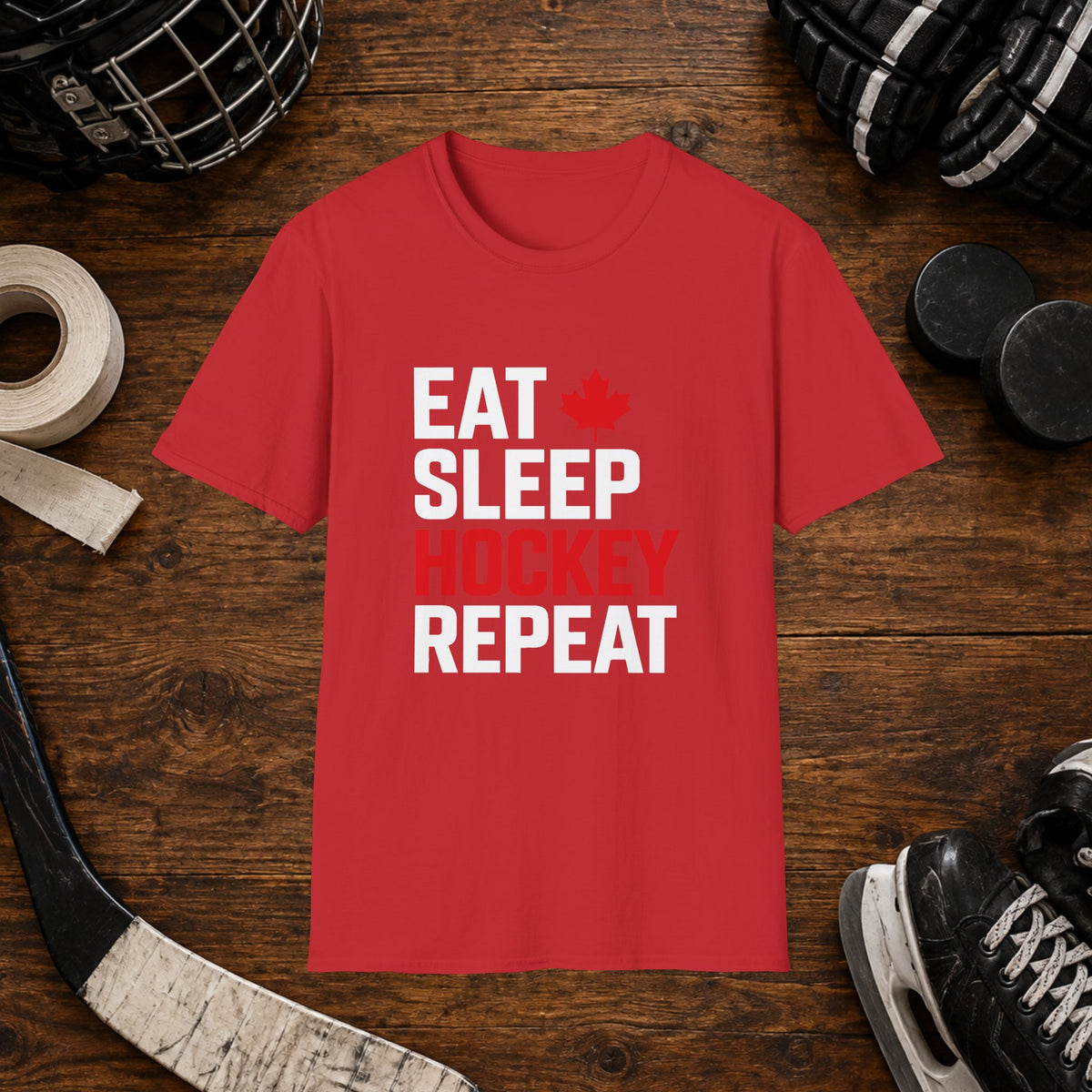 Eat Sleep Hockey Repeat T-Shirt