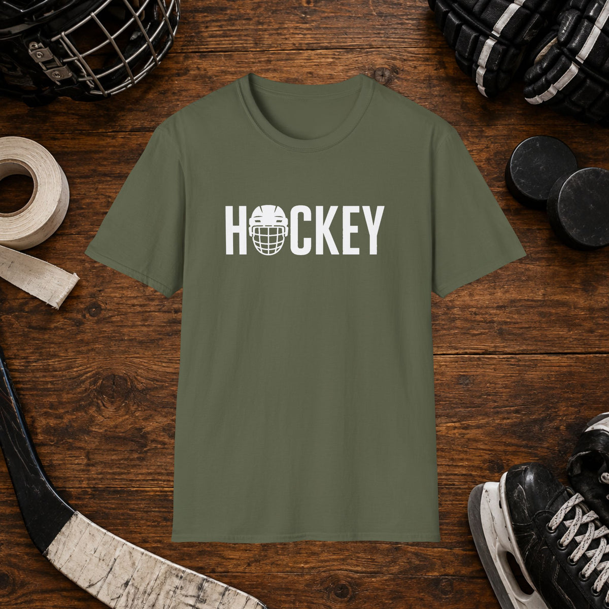 Hockey Helmet Graphic T-Shirt