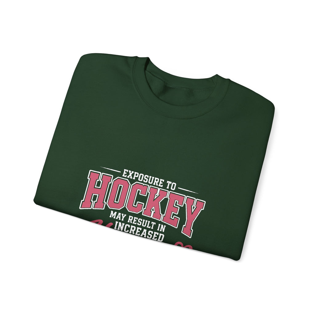 Hockey Happiness Crewneck Sweatshirt for Women