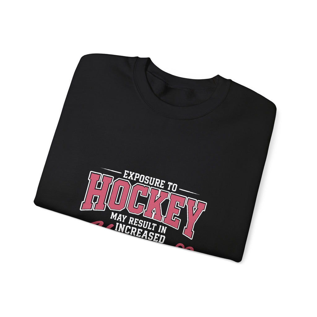 Hockey Happiness Crewneck Sweatshirt for Women