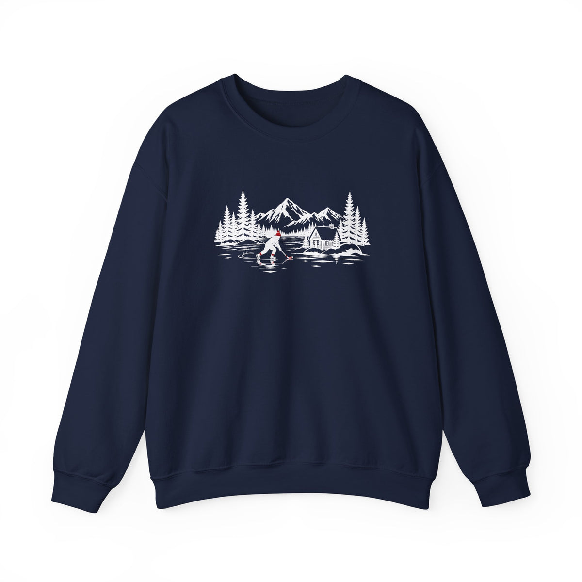 Pond Hockey Red Hat Sweatshirt