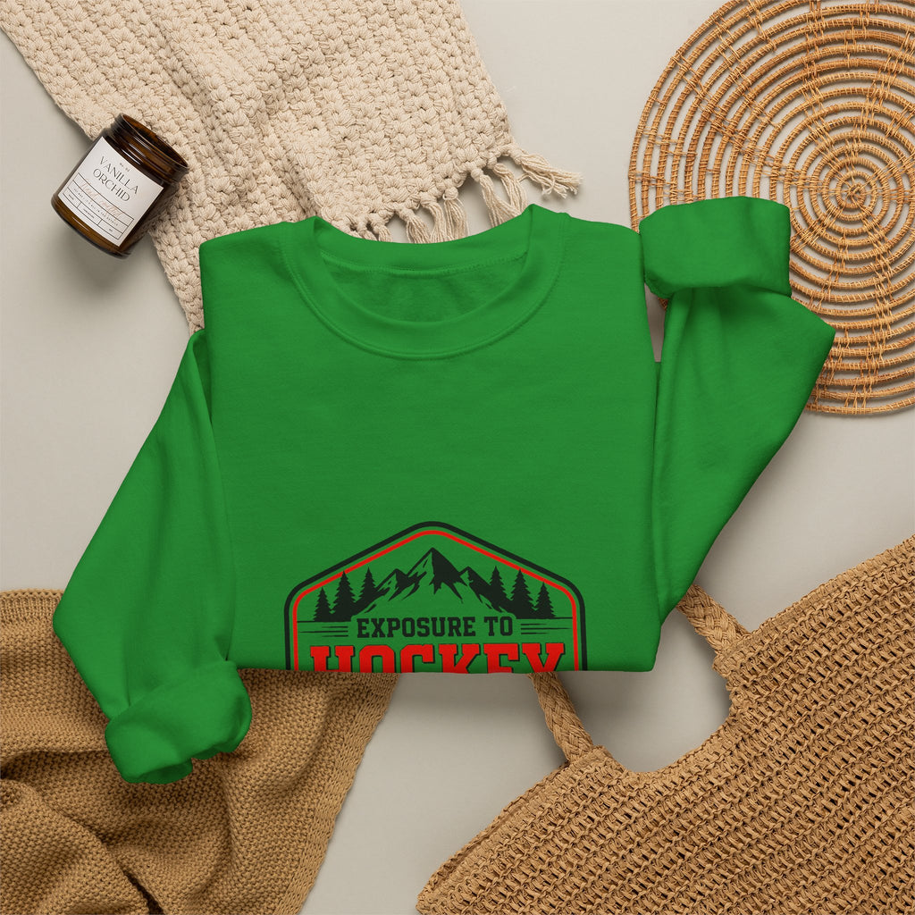 Hockey Happiness Crewneck Sweatshirt for Men