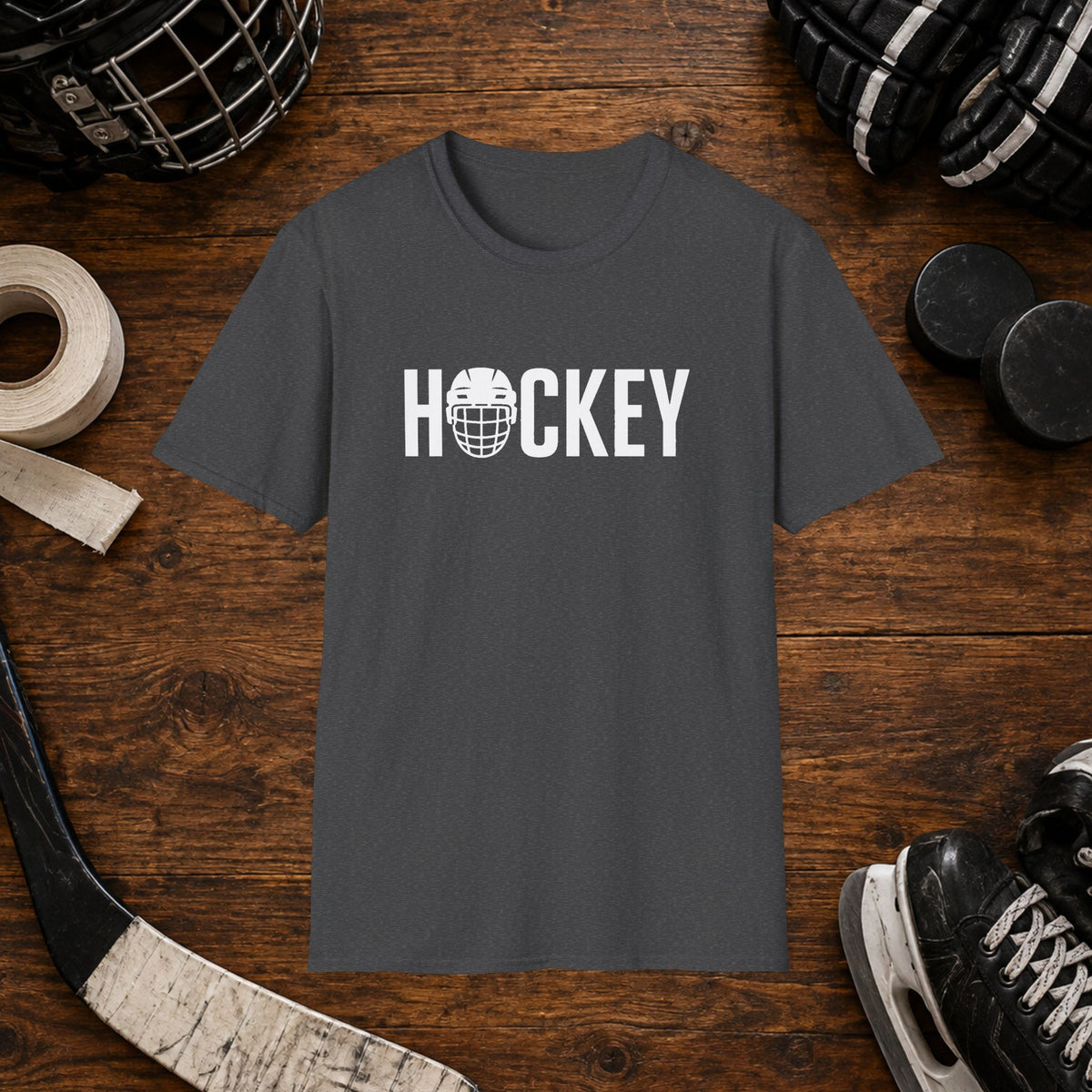 Hockey Helmet Graphic T-Shirt