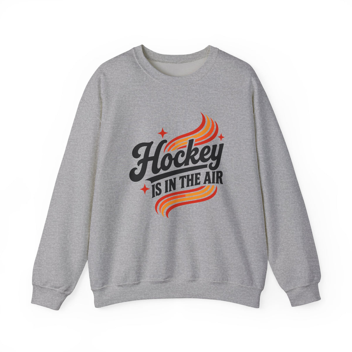Hockey Is In The Air Retro Hockey Sweatshirt