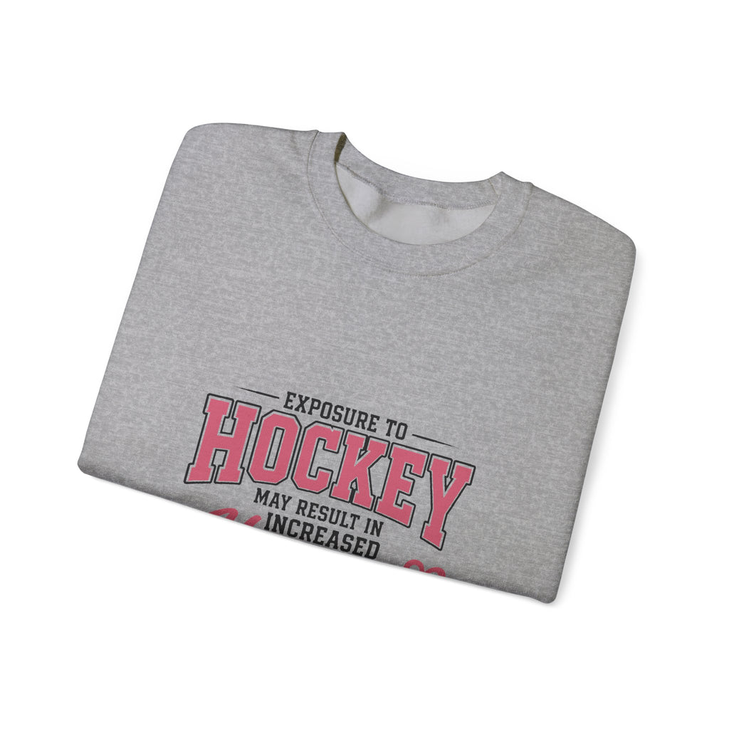 Hockey Happiness Crewneck Sweatshirt for Women