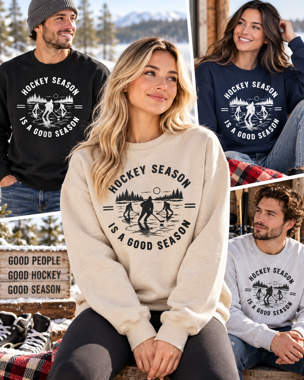 Hockey Season Is a Good Season Sweatshirt