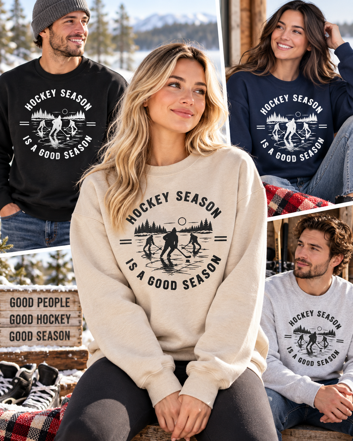 Hockey Season Is a Good Season Sweatshirt
