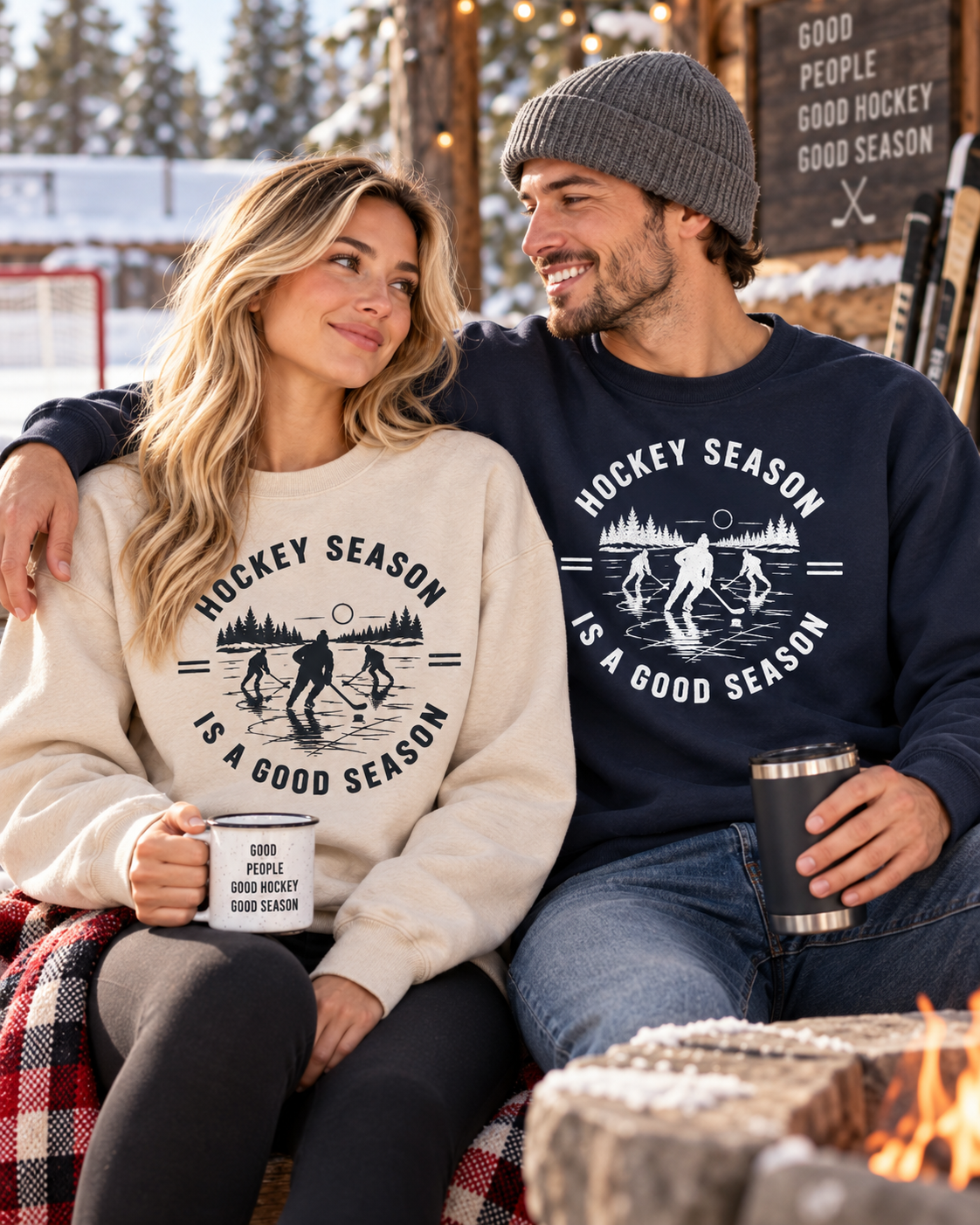 Hockey Season Is a Good Season Sweatshirt