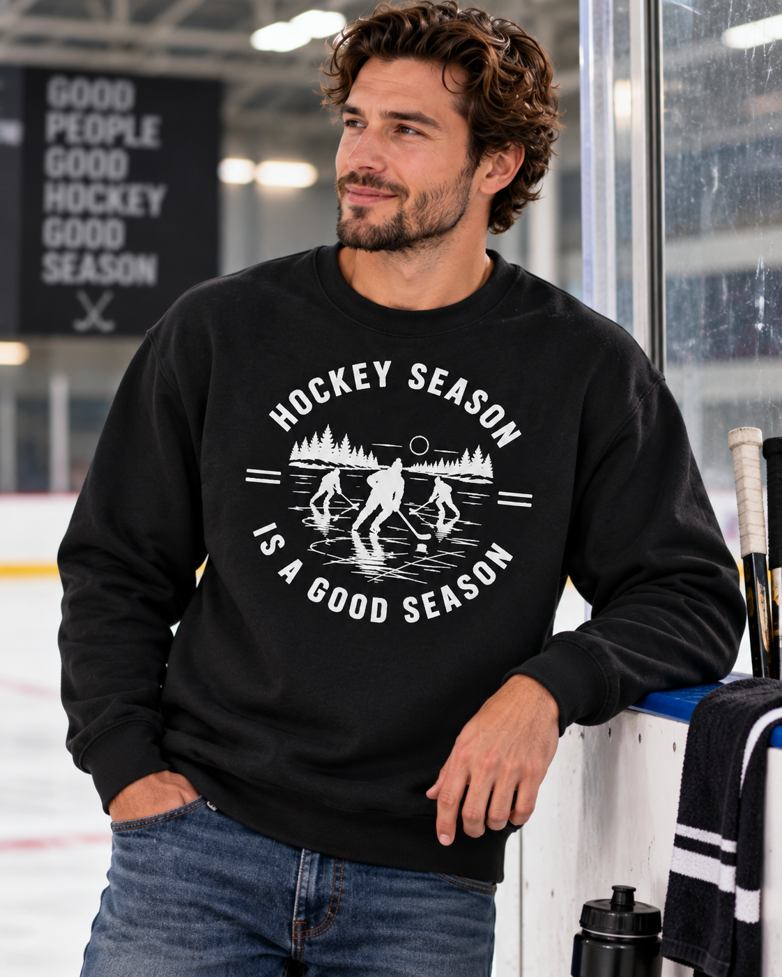 Hockey Season Is a Good Season Sweatshirt
