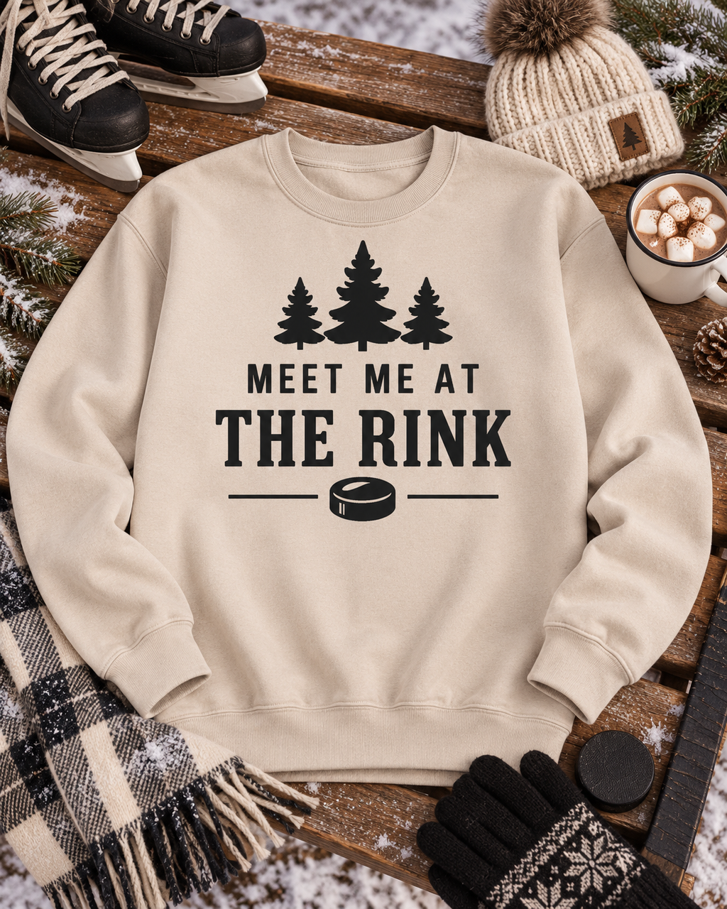 Meet Me at the Rink Hockey Sweatshirt