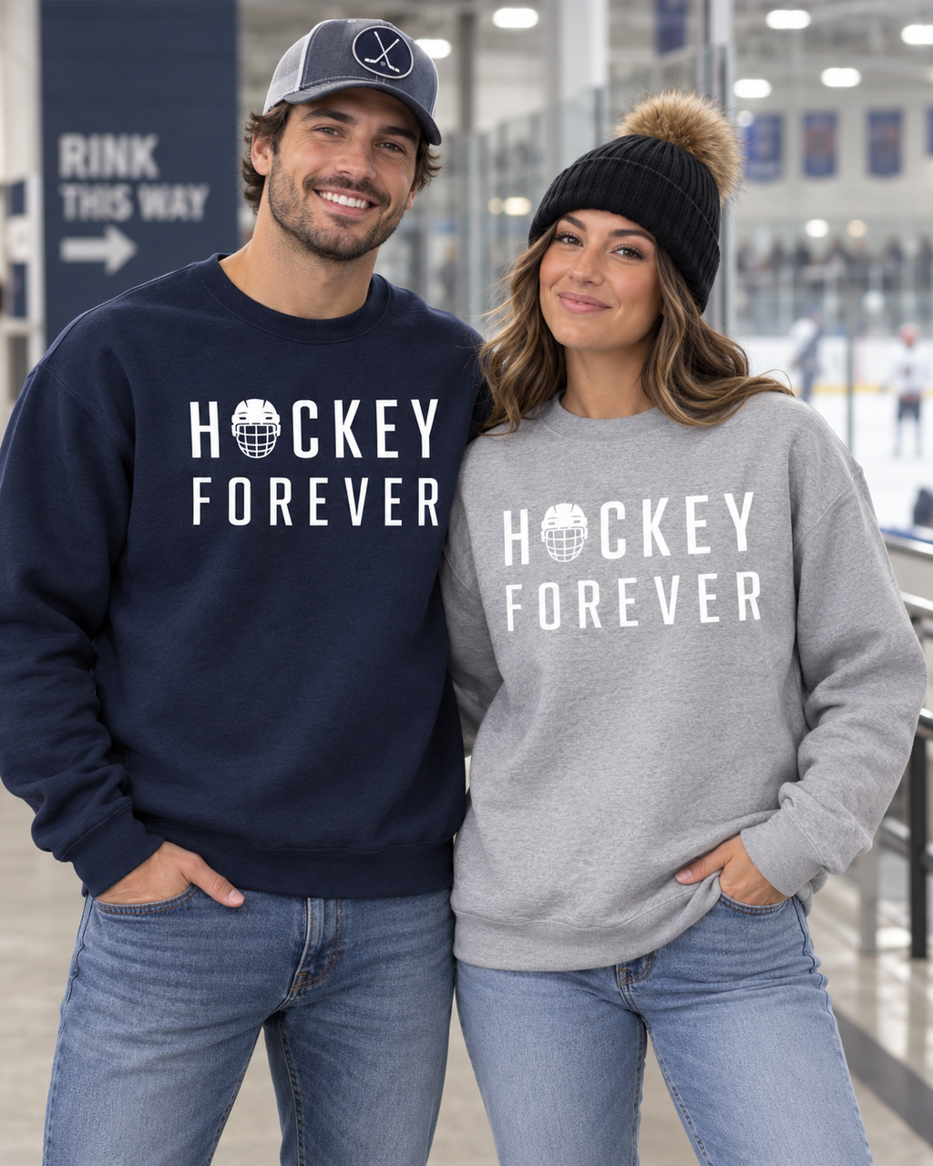 Hockey Forever Unisex Crewneck Sweatshirt