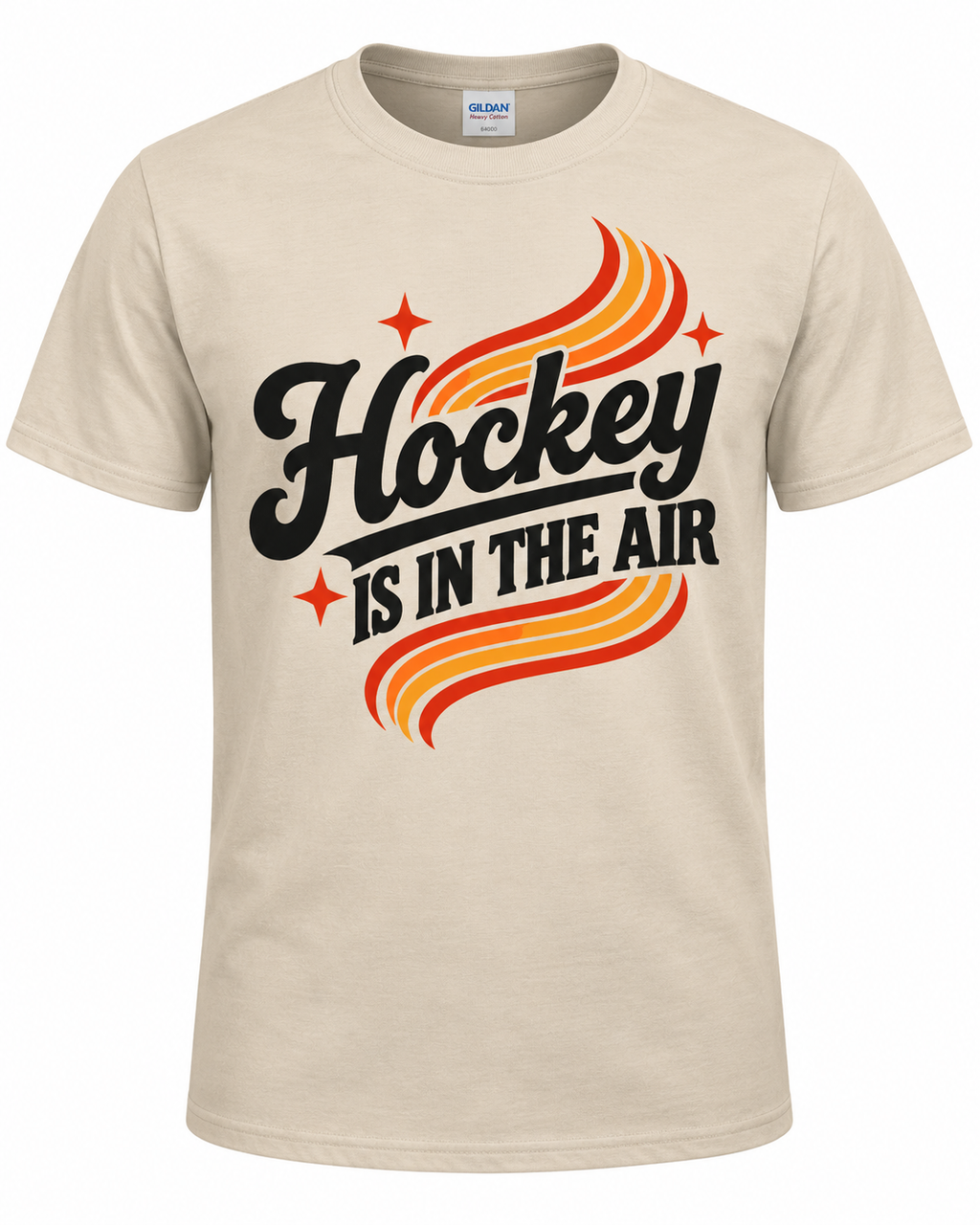 Hockey Is In The Air Retro Hockey T-Shirt