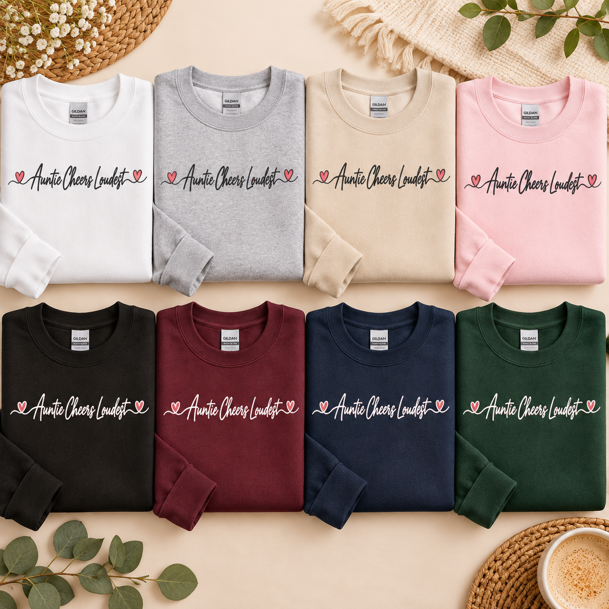 Auntie Cheers Loudest Sweatshirt