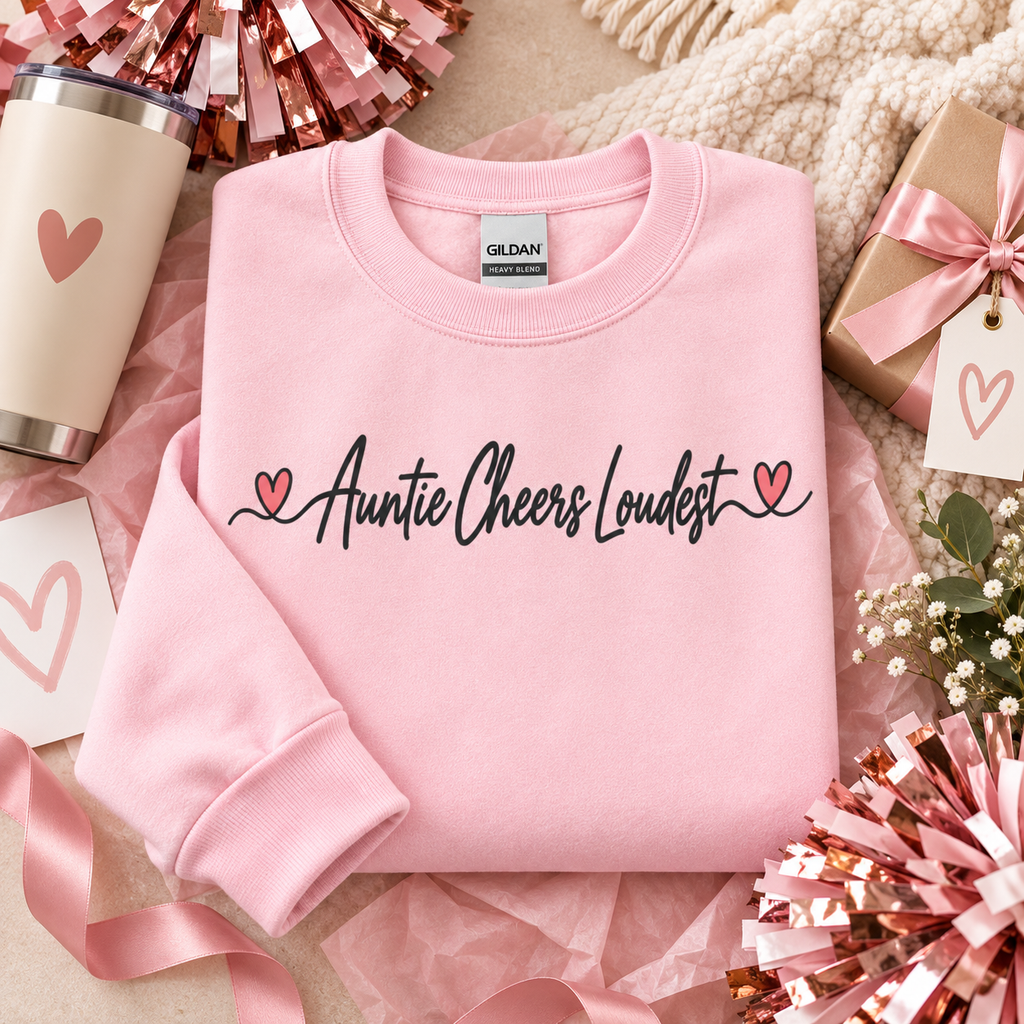 Auntie Cheers Loudest Sweatshirt