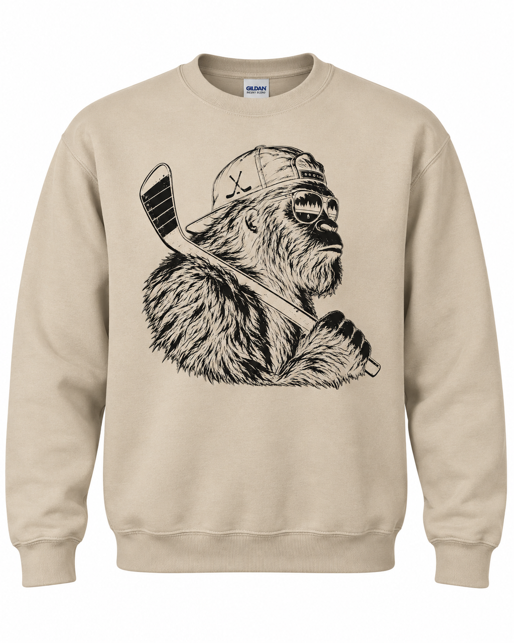 Bigfoot Hockey Sweatshirt | Sasquatch Crewneck