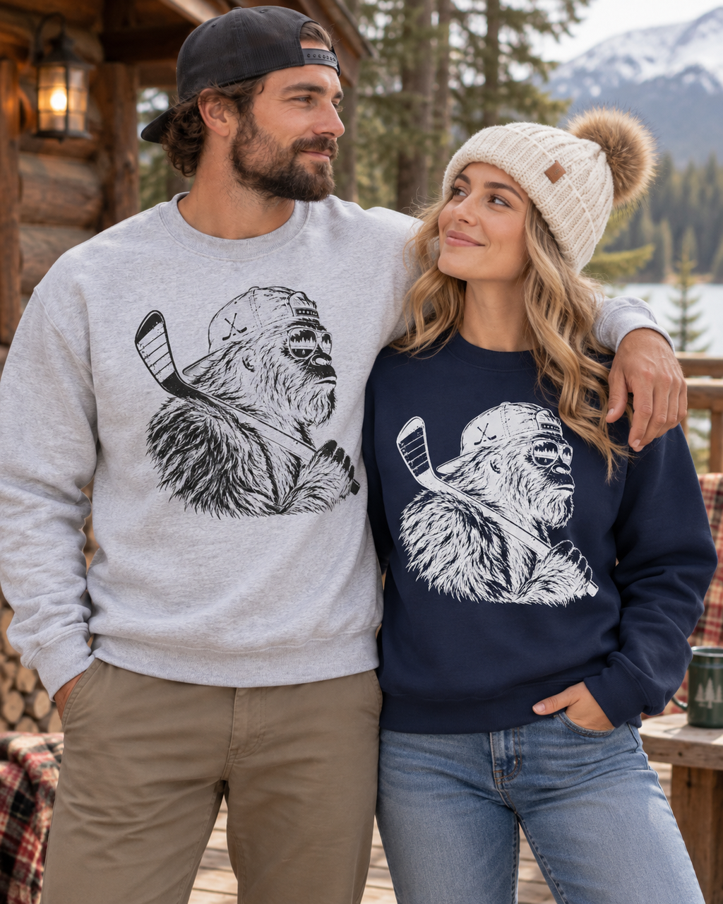 Bigfoot Hockey Sweatshirt | Sasquatch Crewneck