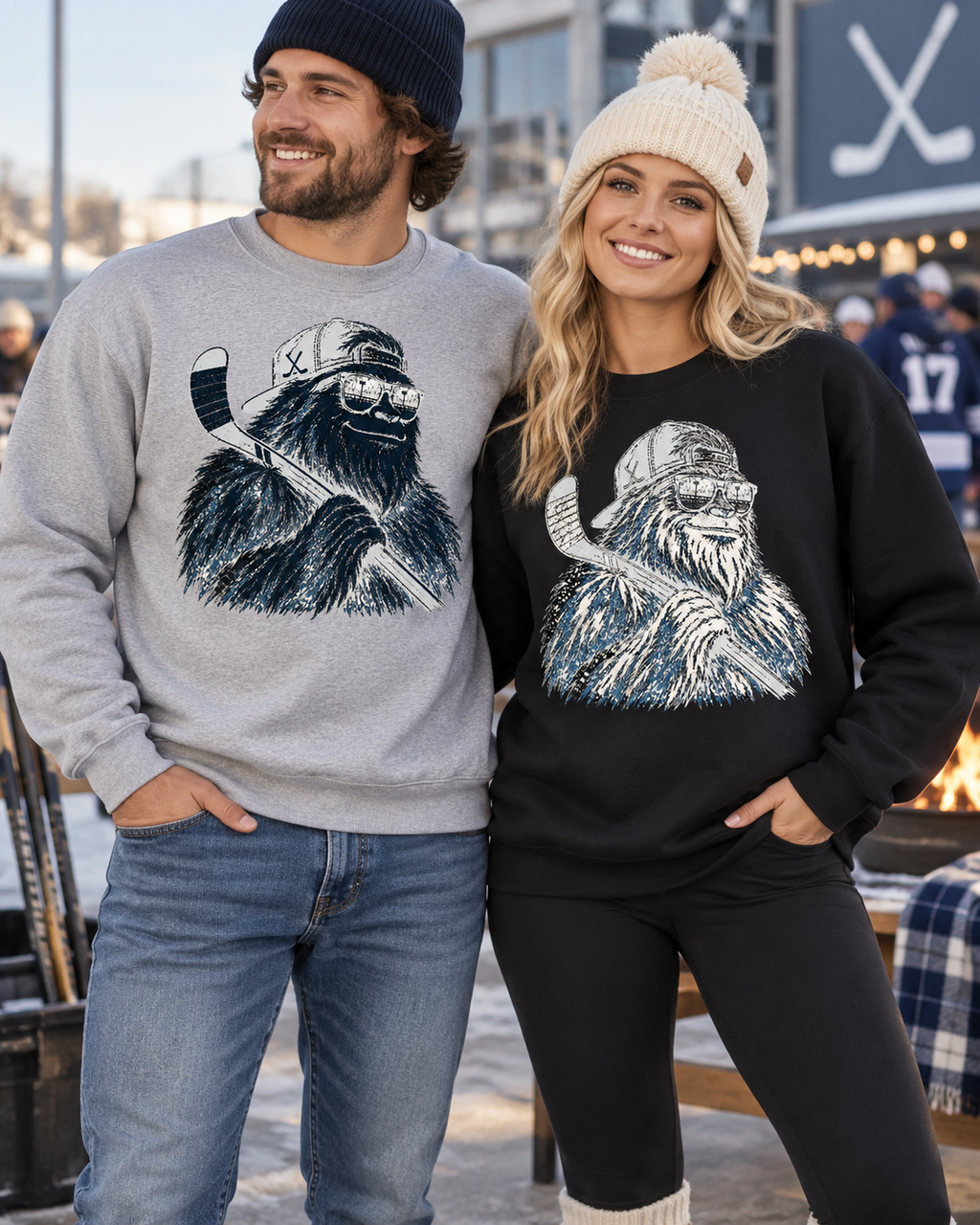 Yeti Hockey Crewneck Sweatshirt