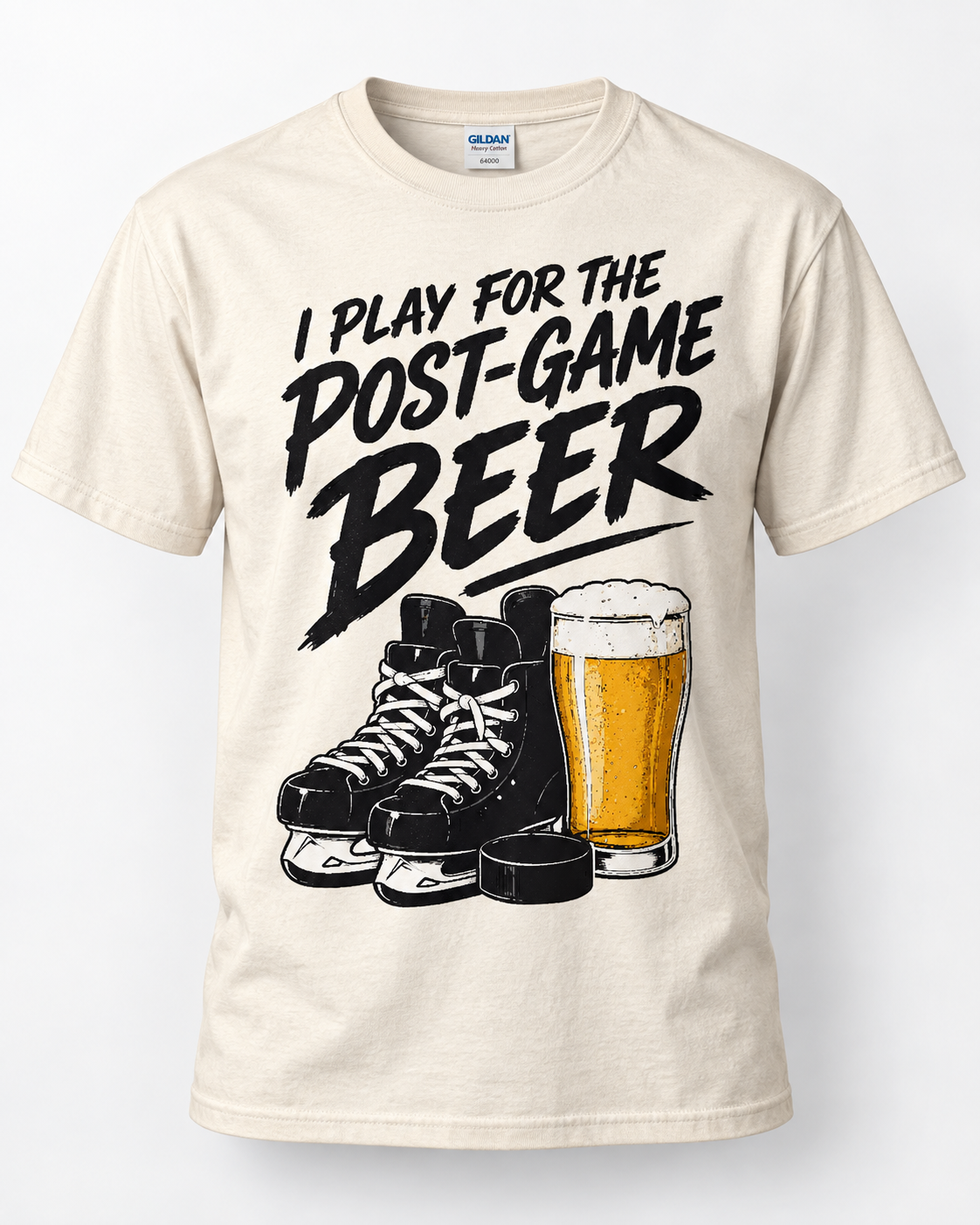 Post-Game Beer Hockey T-Shirt