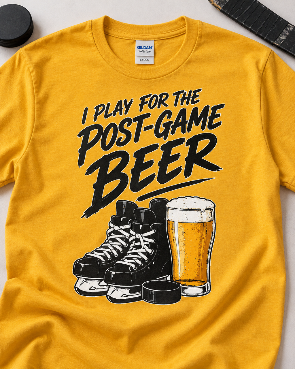 Post-Game Beer Hockey T-Shirt