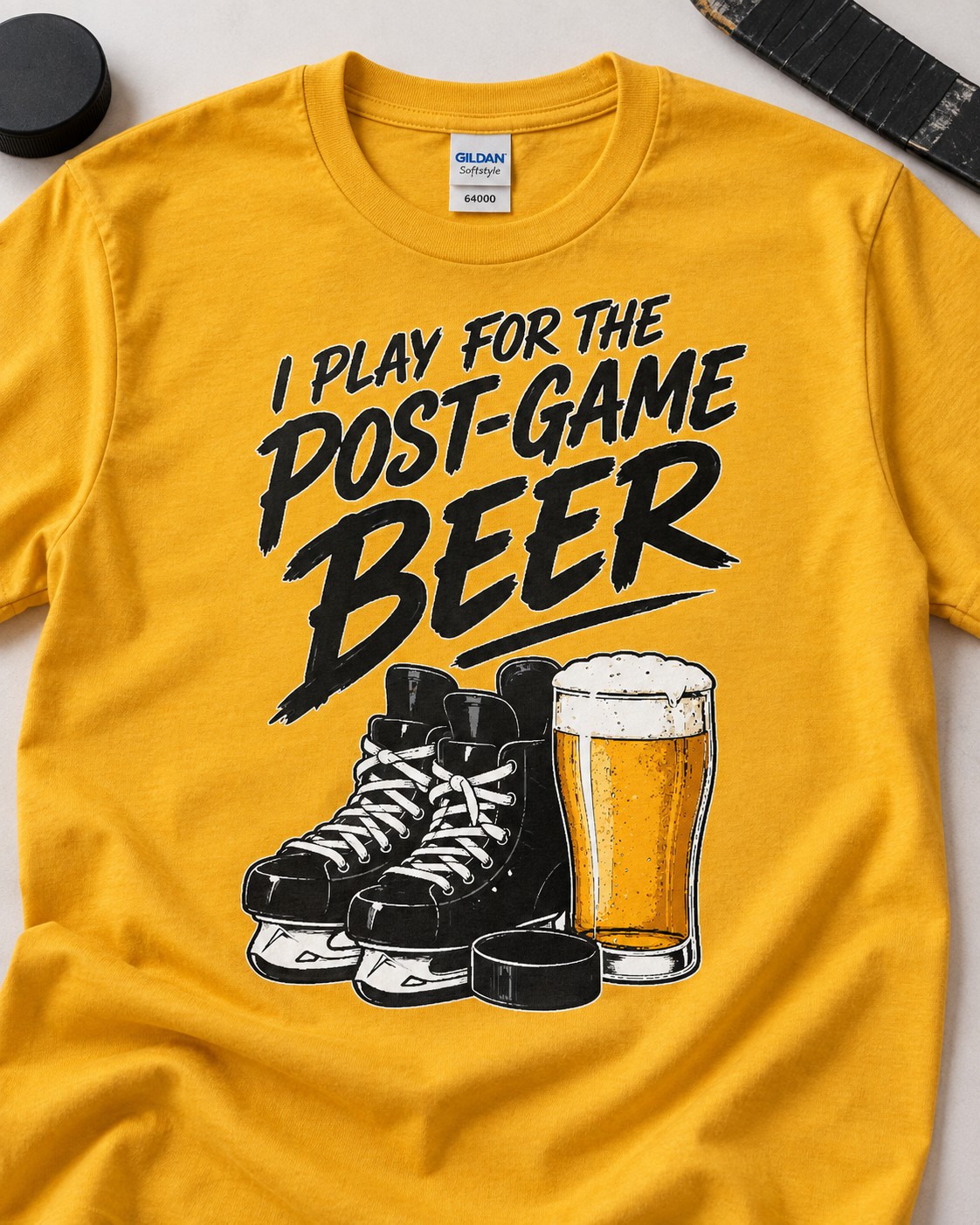 Post-Game Beer Hockey T-Shirt