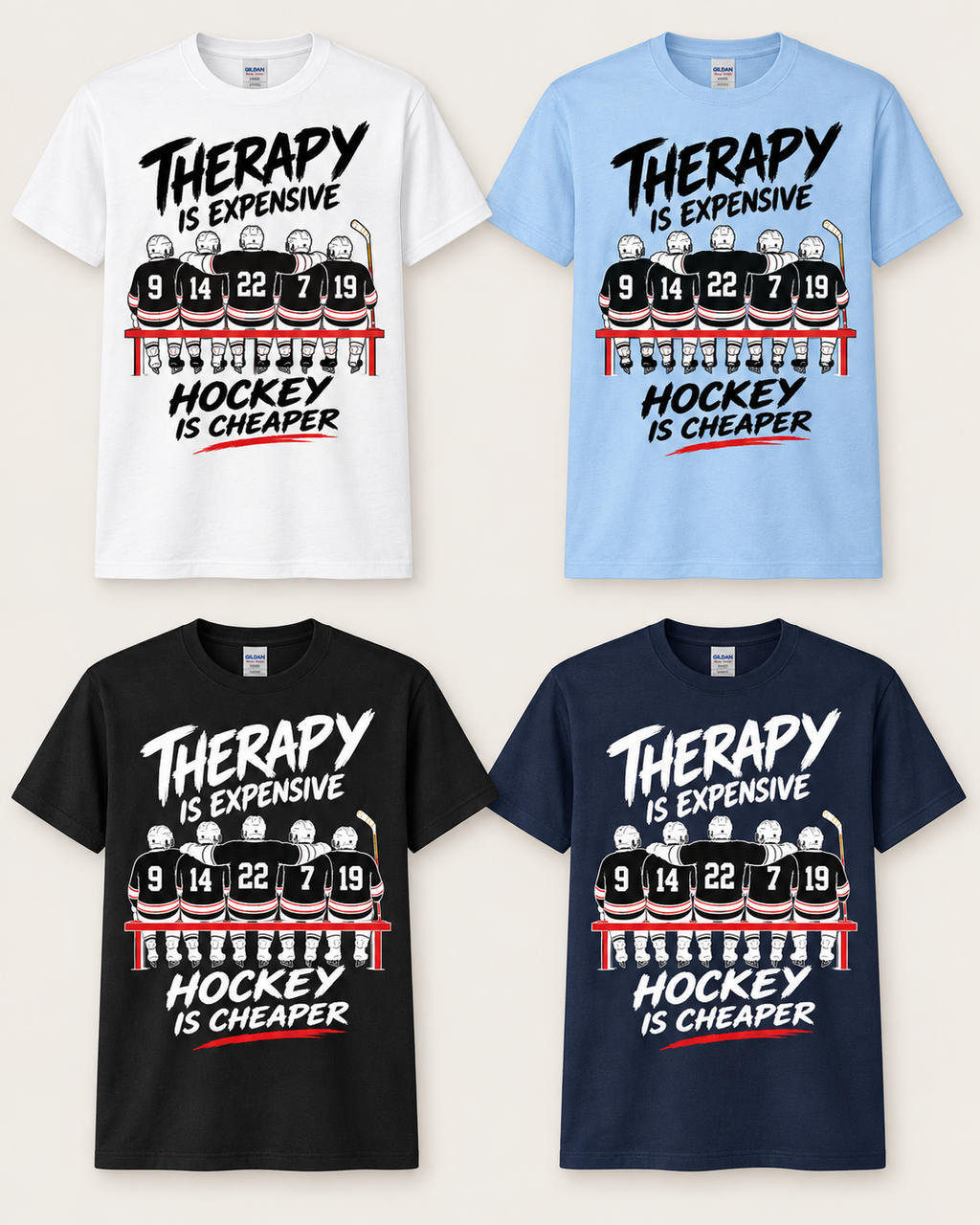 Therapy Is Expensive Hockey Is Cheaper T-Shirt
